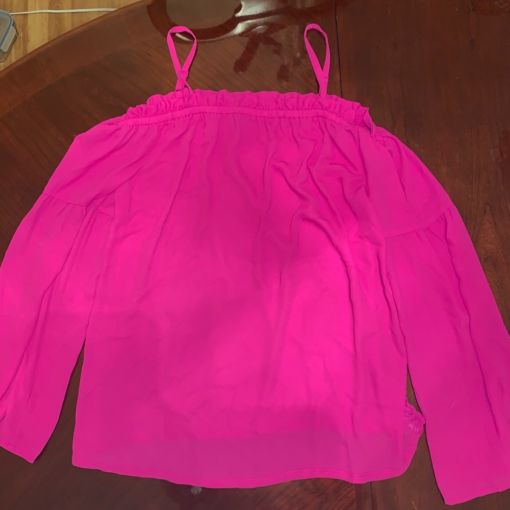 Hot pink shirt